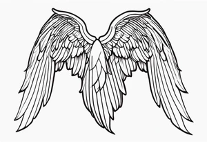 angel wing tattoo idea