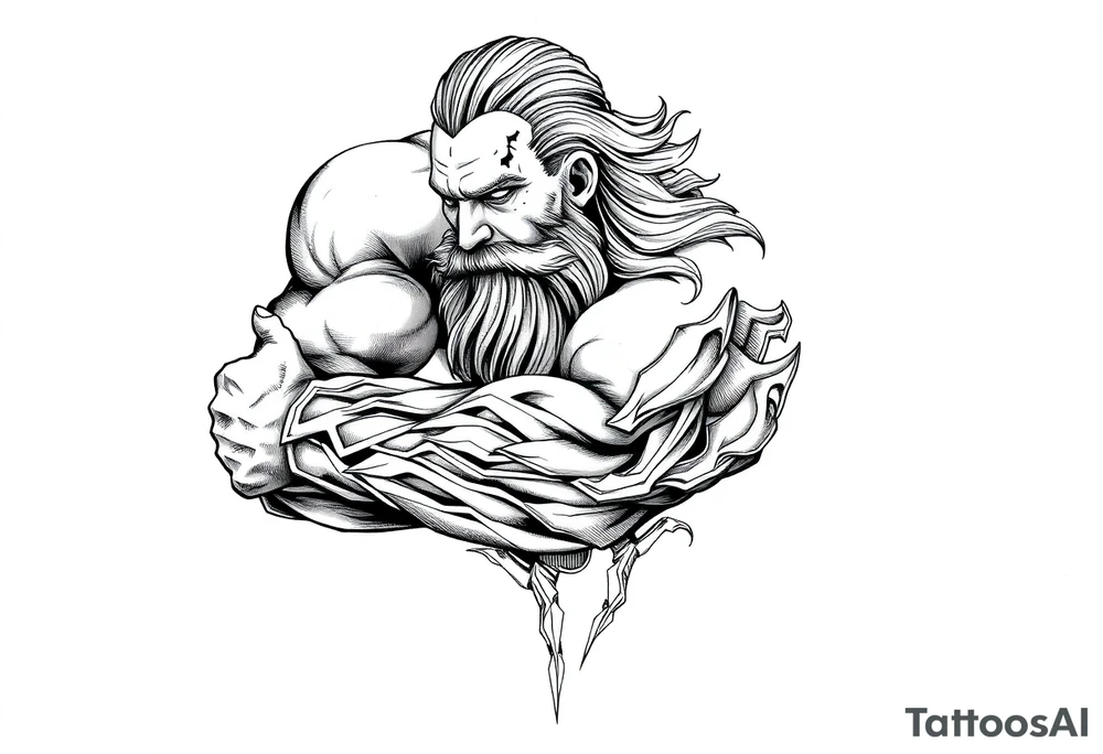 Nordic viking tattoo idea