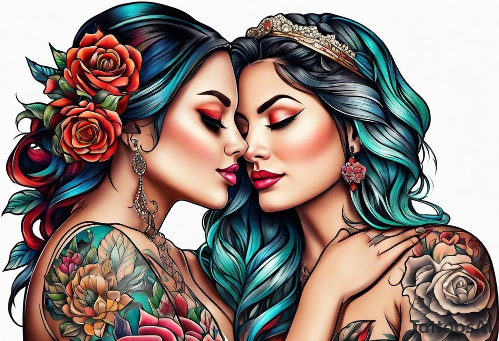 mother daughter tattoo idea