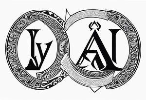 Valhalla 
Sword shield valknut  axe norse dragon tattoo idea