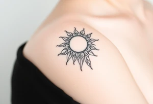 The sun cascading tattoo idea