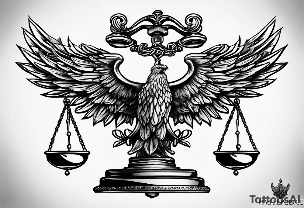 scales of justice tattoo idea