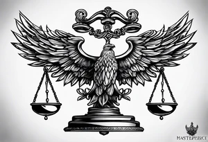 scales of justice tattoo idea
