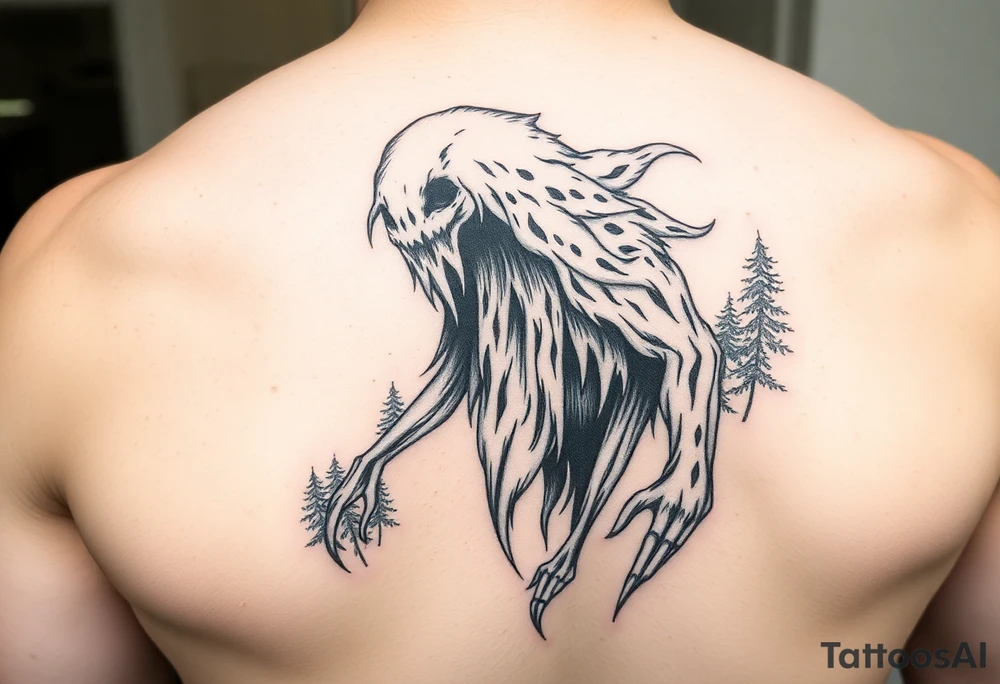 Forest ghost with snoofkin form tattoo idea