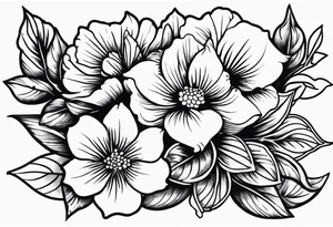 flores old school tattoo idea