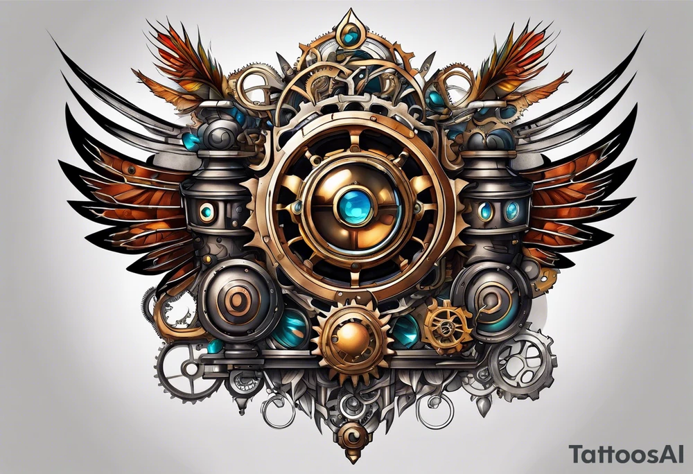 Steampunk tattoo idea