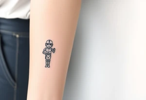 Simple traditional C3po from starwars tattoo idea