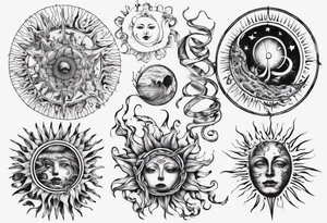 wassermann sonne tattoo idea