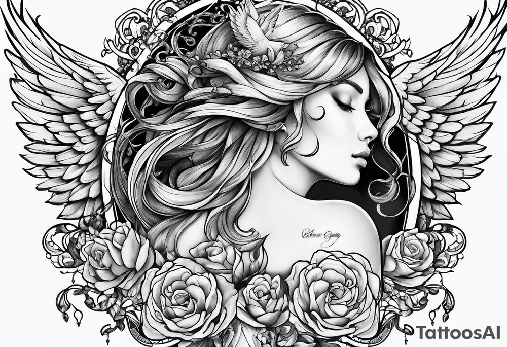 dOVE ANGEL tattoo idea