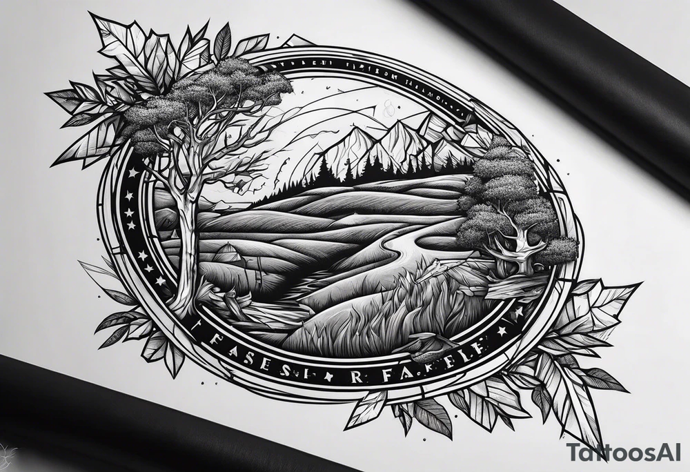 Father baseball hunting rip tattoo idea