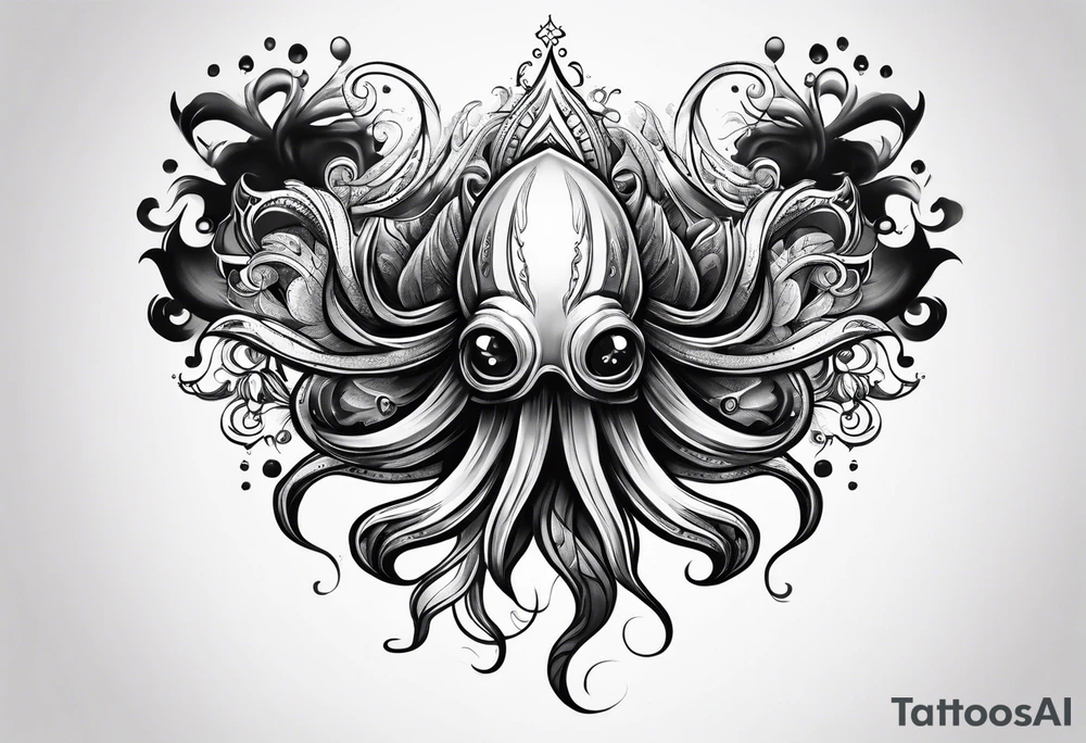 Squid ink tattoo idea