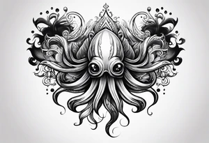 Squid ink tattoo idea