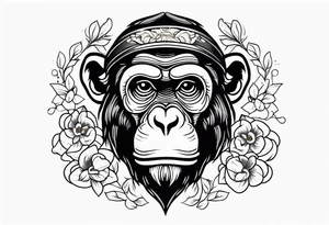 rich.  monkey tattoo idea