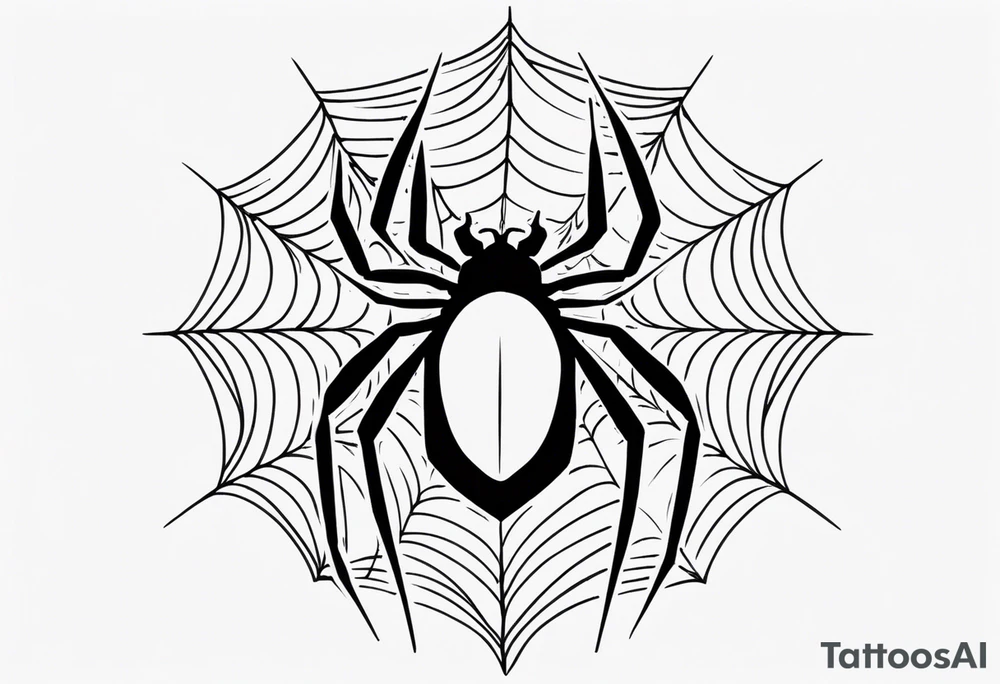 a psychedelic spider tattoo idea
