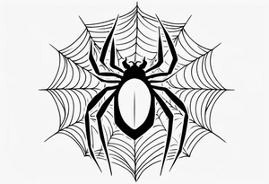 a psychedelic spider tattoo idea