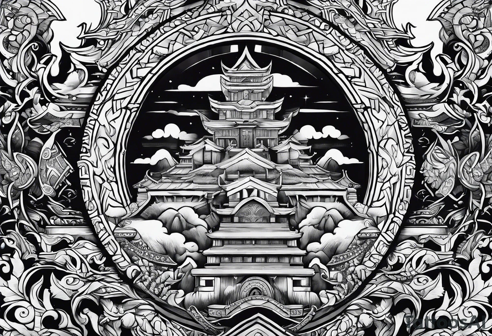 Valhalla steps path tattoo idea