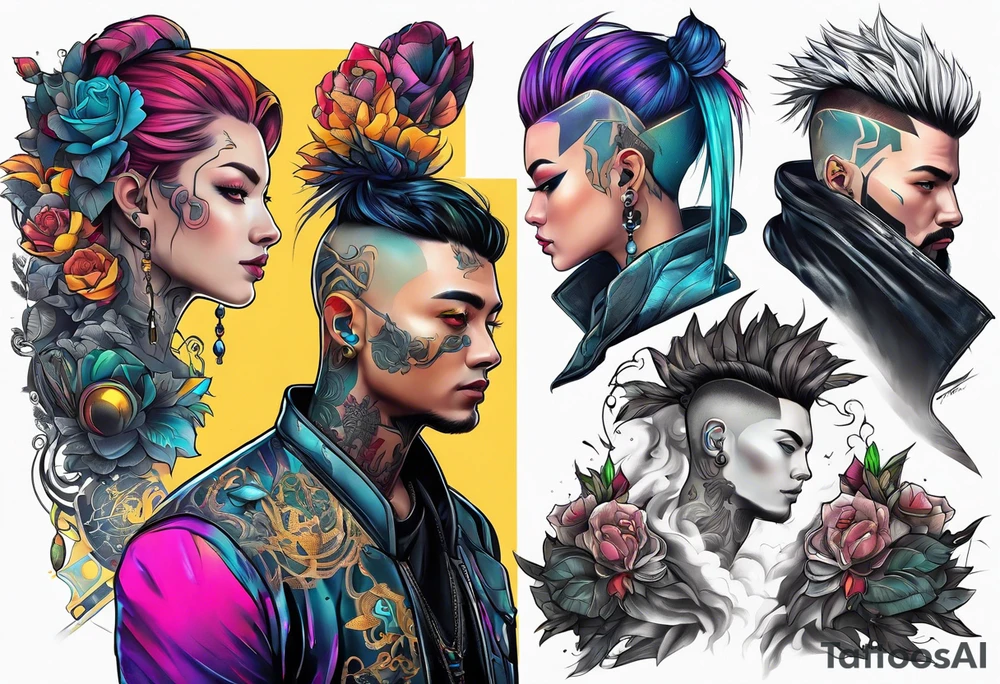 cyberpunk tattoo idea