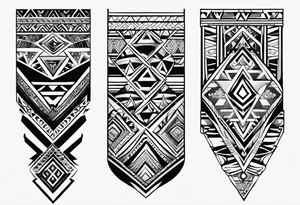African tribal forearm tattoo idea