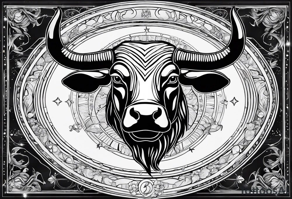 I want a Taurus head with the planets positions on May 20th, 1989 tattoo idea
