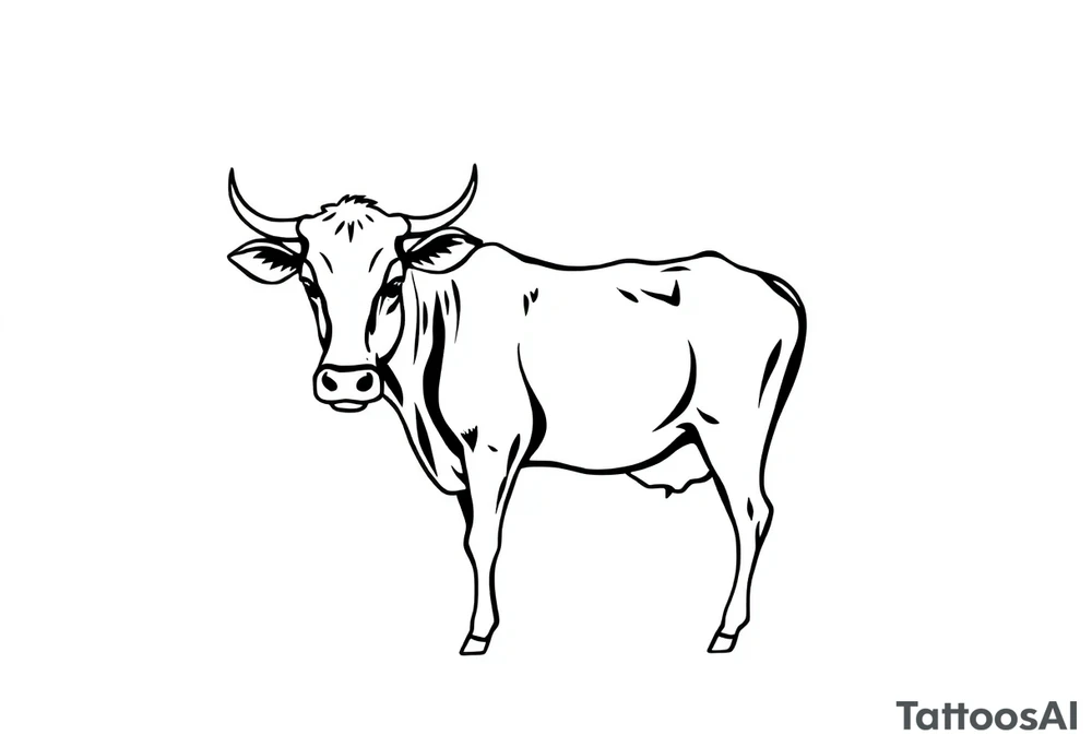 cow tattoo idea