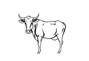 cow tattoo idea
