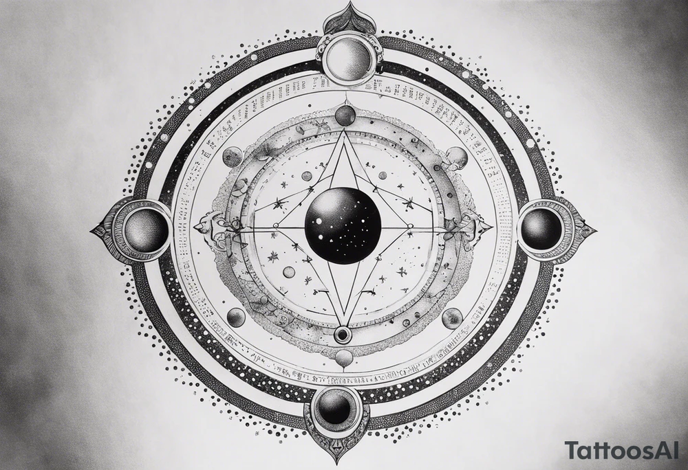 Astrology, Gemini, Natal Chart, angelic, soul mates, vision, planetary, third eye, armband tattoo idea