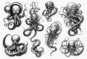 long tentacle tattoo tattoo idea