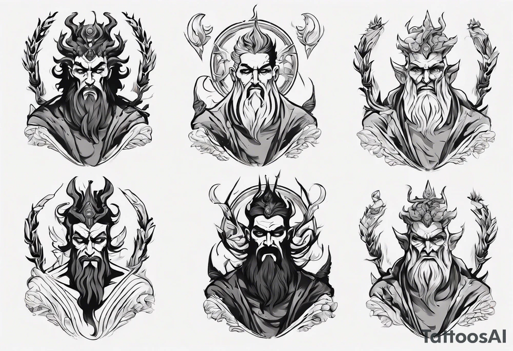 greek god Hades tattoo idea