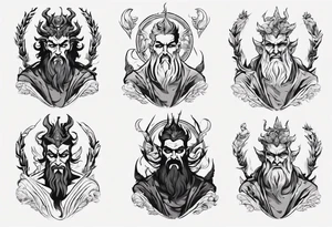 greek god Hades tattoo idea