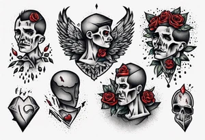heartbroken man tattoo idea