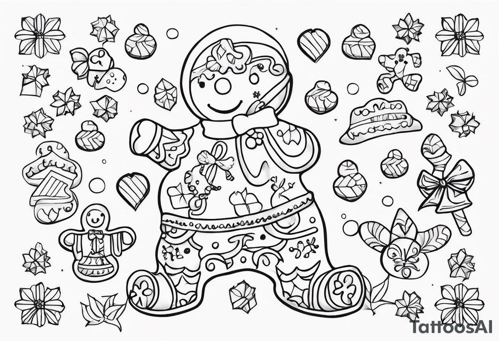 GINGERBREAD MAN tattoo idea