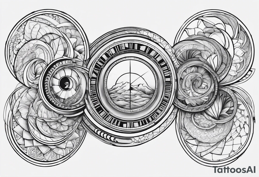 fibonacci sequence with numbers tattoo idea