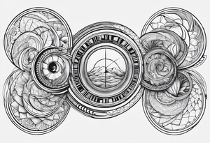 fibonacci sequence with numbers tattoo idea