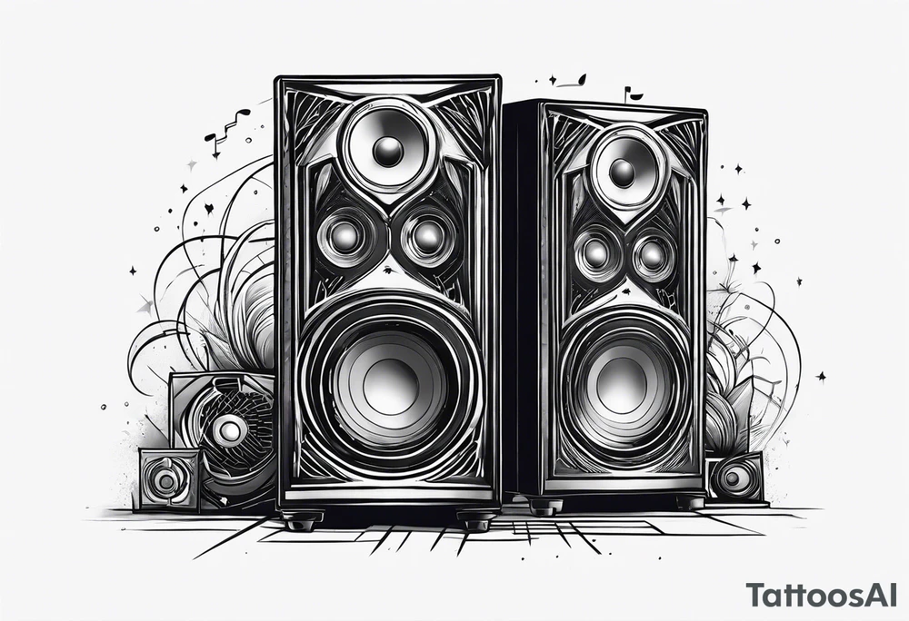 Music, stage, light tattoo idea