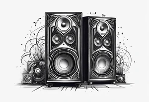 Music, stage, light tattoo idea