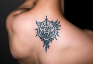 powerful majestic tattoo on a hand wrist representing "relentless" tattoo idea