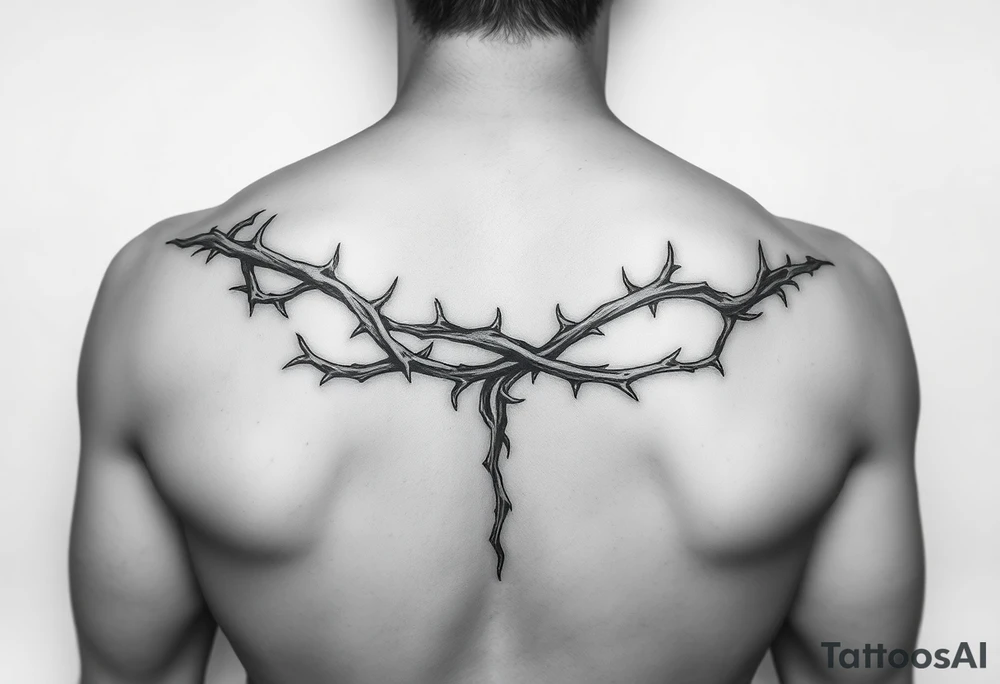 Thorn wrapped going down tattoo idea
