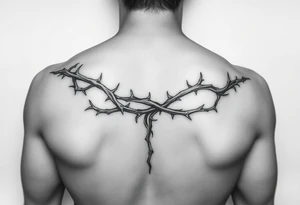 Thorn wrapped going down tattoo idea