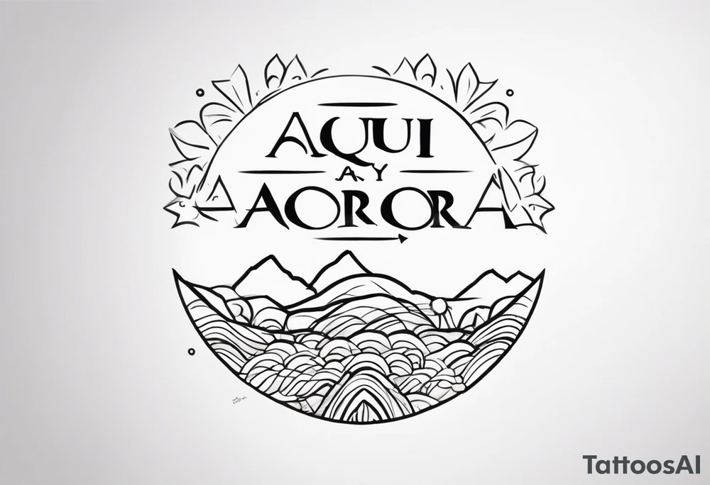 "aqui y ahora" spanish message tattoo idea