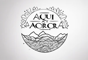 "aqui y ahora" spanish message tattoo idea
