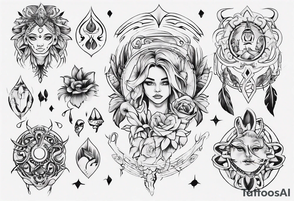 A design that incorporates the name Imara and symbolizes family tattoo idea