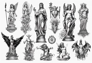 Statue tattoo idea
