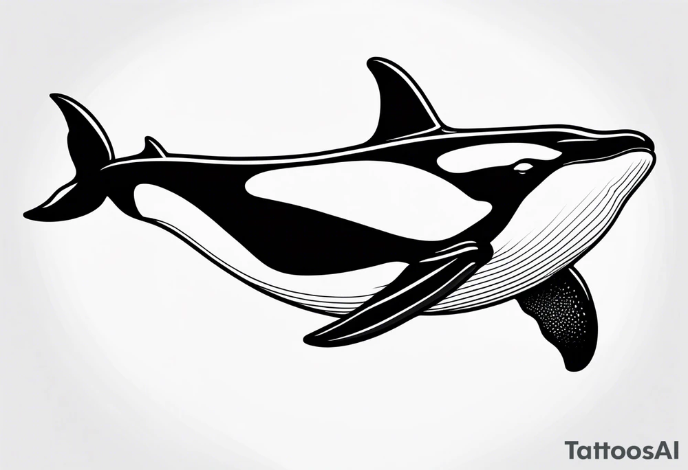 Orca whale tattoo idea