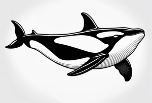 Orca whale tattoo idea