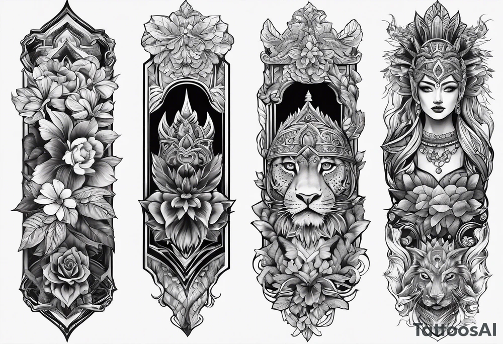 forearm sleeve tattoo idea