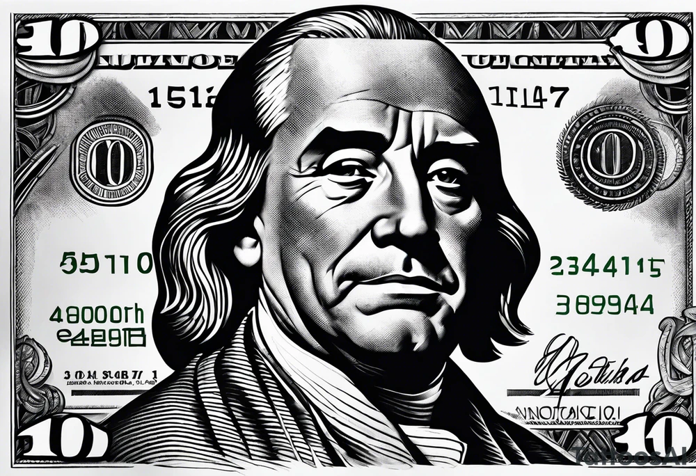 money tattoo idea