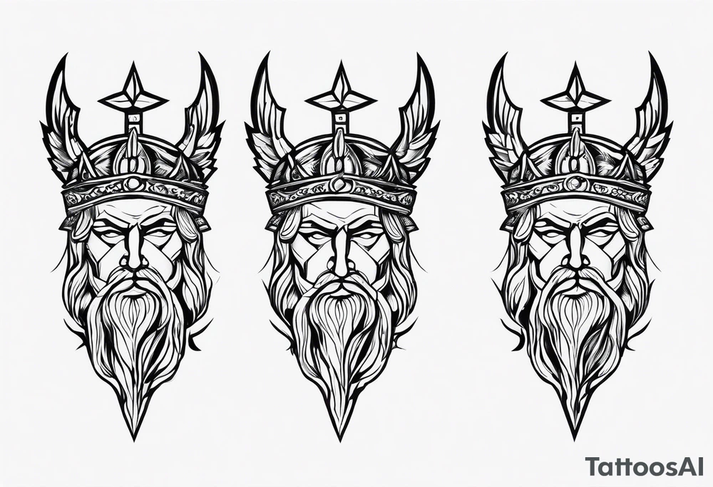 Forearm tattoo god of justice tattoo idea