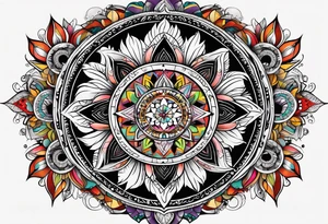 wonderland  dead 
rabbit mandalas feather compass tattoo idea