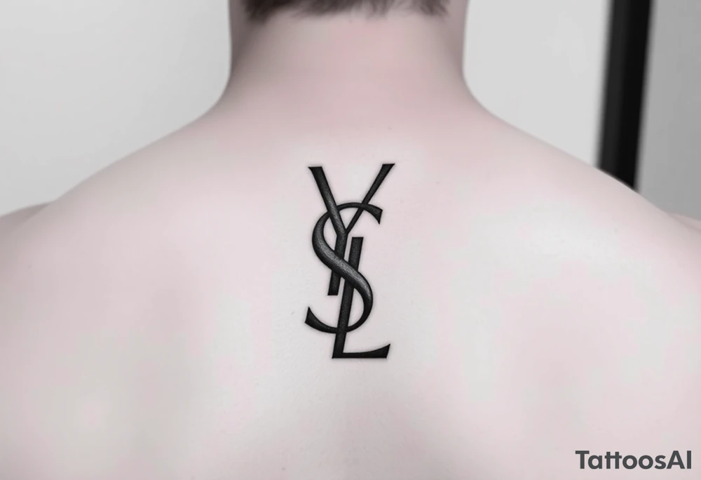 YSL logo tattoo idea