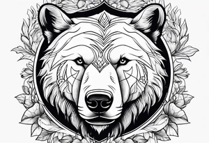 white bear tattoo idea